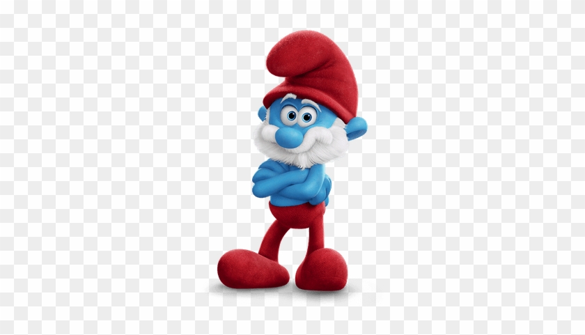 Papa Smurf Arms Crossed - Smurf Png #1593622