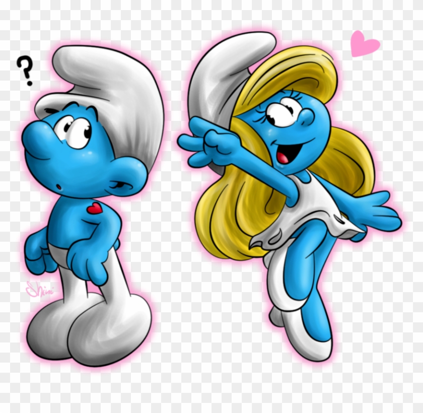 Mq Sticker - Hefty Smurf X Smurfette #1593629