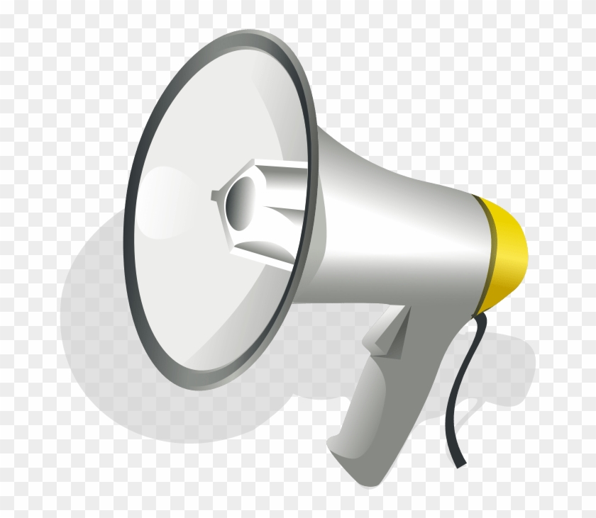 Free Megaphone Clip Art - Transparent Background Loudspeaker Clipart #1593657