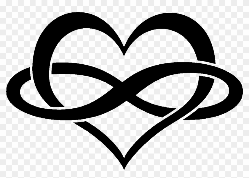Heart With Infinity Sign Tattoo - Love Infinity Symbol Png #1593771