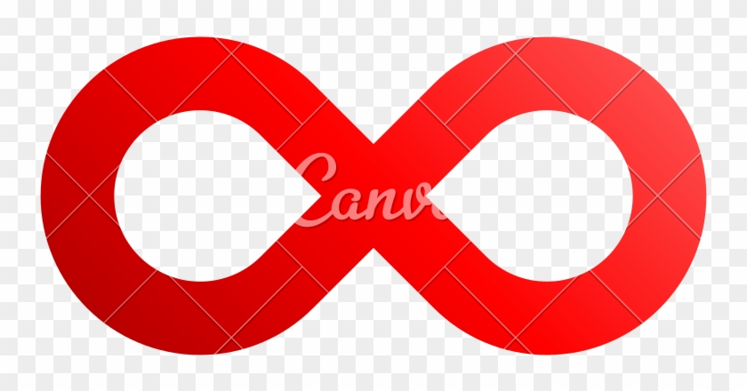 Infinity Symbol Red - Canva #1593780