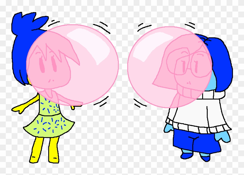 Joy X Sadness Blowing Bubble Gum By Pokegirlrules - Joy X Sadness Blowing Bubble Gum By Pokegirlrules #1593845