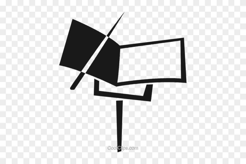 Music Stand Royalty Free Vector Clip Art Illustration - Music Piece Stand Vector #1593867
