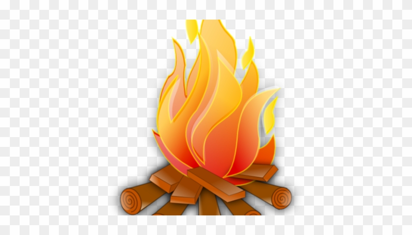 Fireplace Clipart Fireside Chat - Big Bonfire Clip Art #1593951