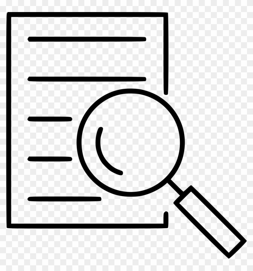 Search Magnifier Magnifying Glass Find File Document - Magnifying Glass Document Icon #1594110