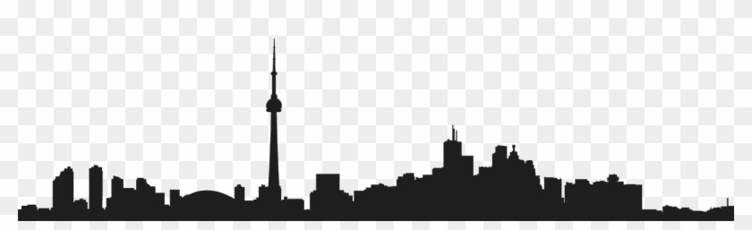 Toronto Skyline Drawing Clip Art - Toronto Skyline Black And White #1594146