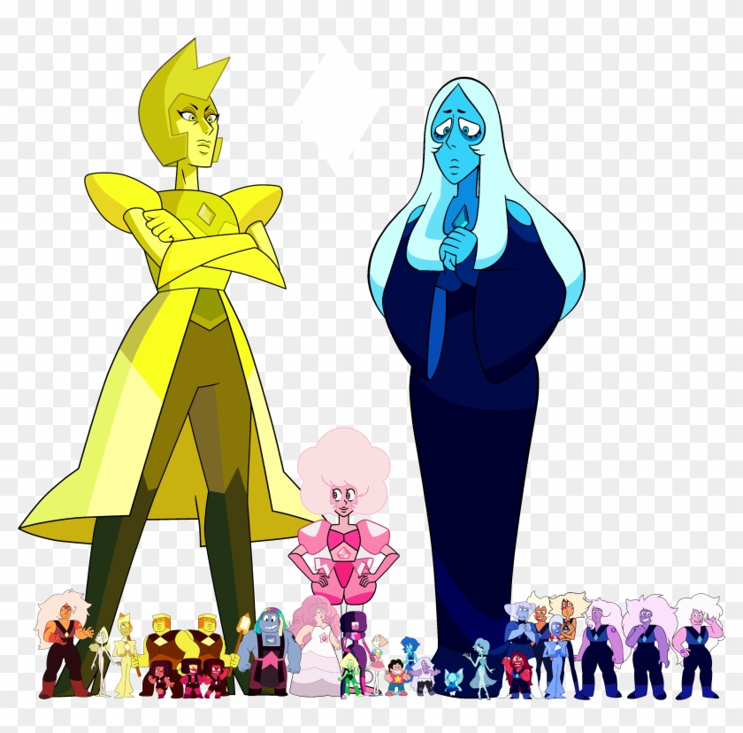 Heights Clipart Height Comparison - Yellow Diamond Steven Universe Diamond #1594176