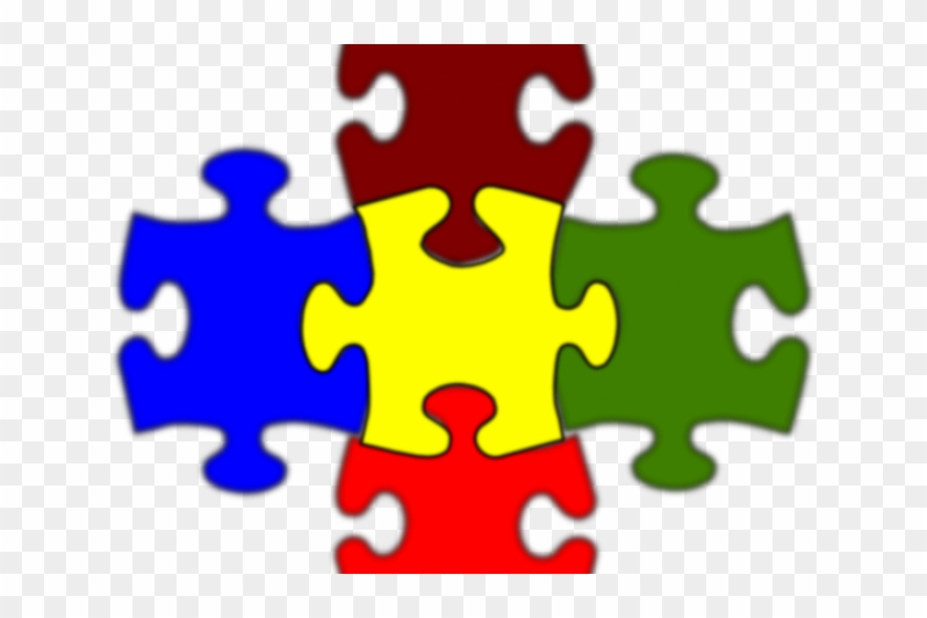 Pice Clipart Five - 5 Jigsaw Pieces Png #1594254