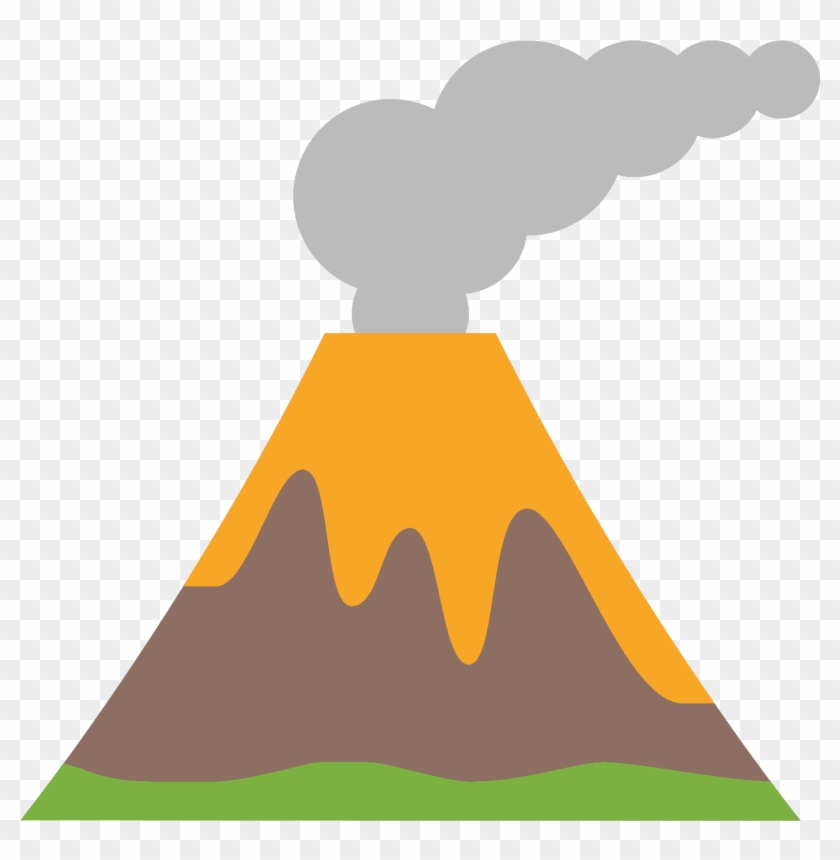 Volcano Clipart Homemade - Transparent Background Volcano Icon #1594385