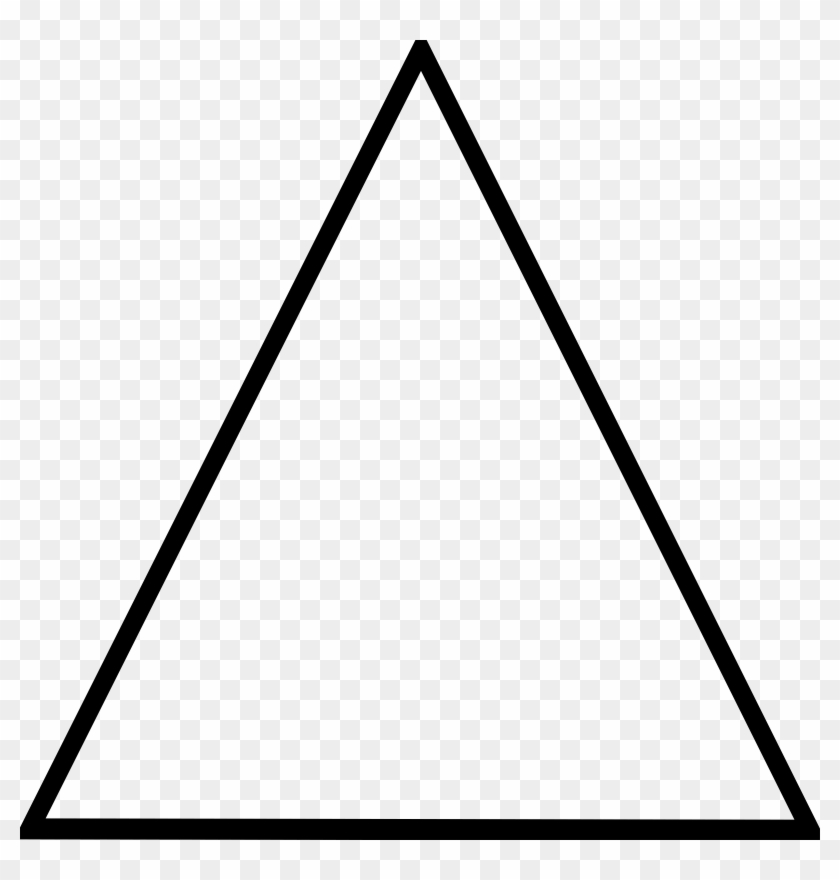 Black Triangle Clipart - Triangles Shapes Black And White #1594514