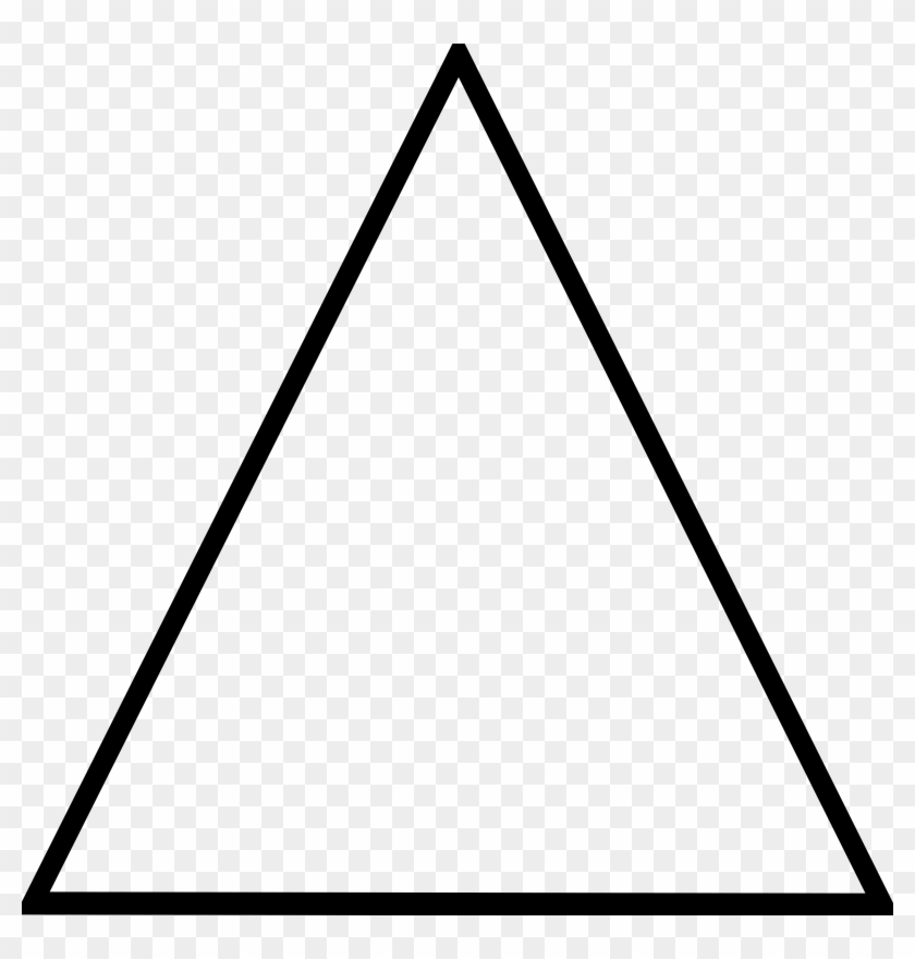 Black Triangle Clipart - Triangles Shapes Black And White #1594514