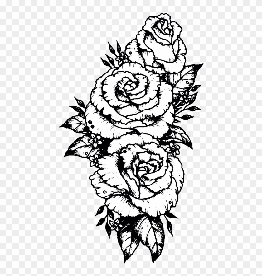 Cute Flower Clipart - Rose Forearm Tattoo Drawing #1594729