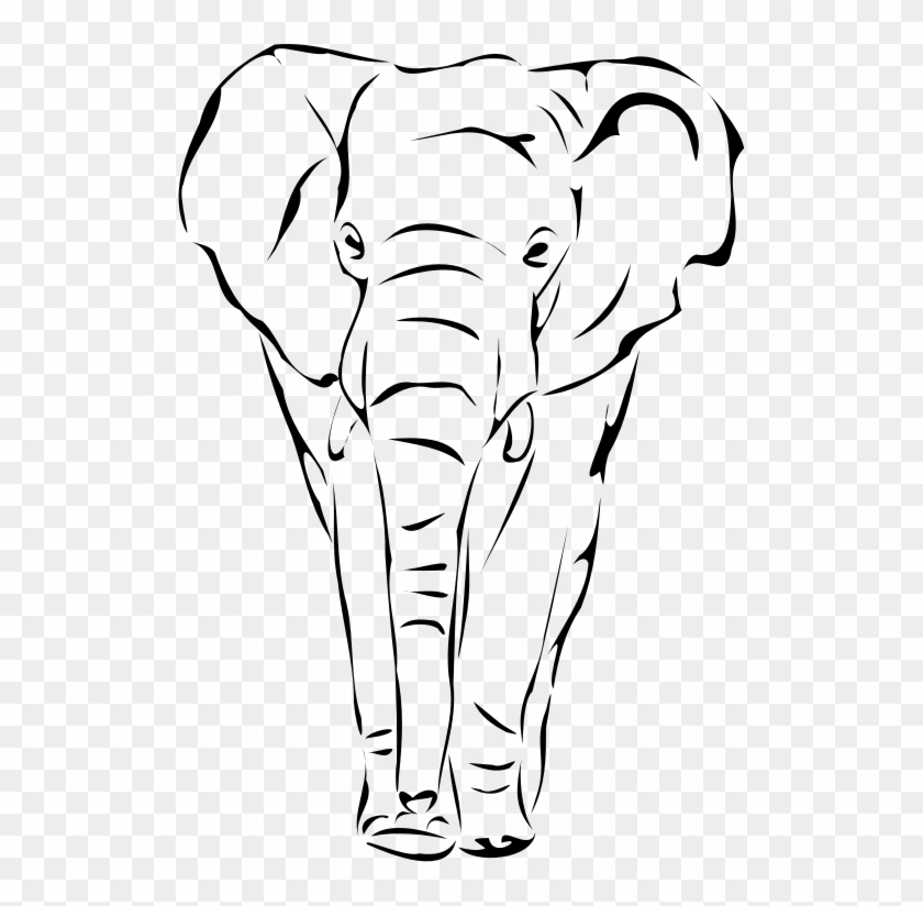 By Artbejo Drawing Scroll Designs - Elephant Face Drawing #1594922