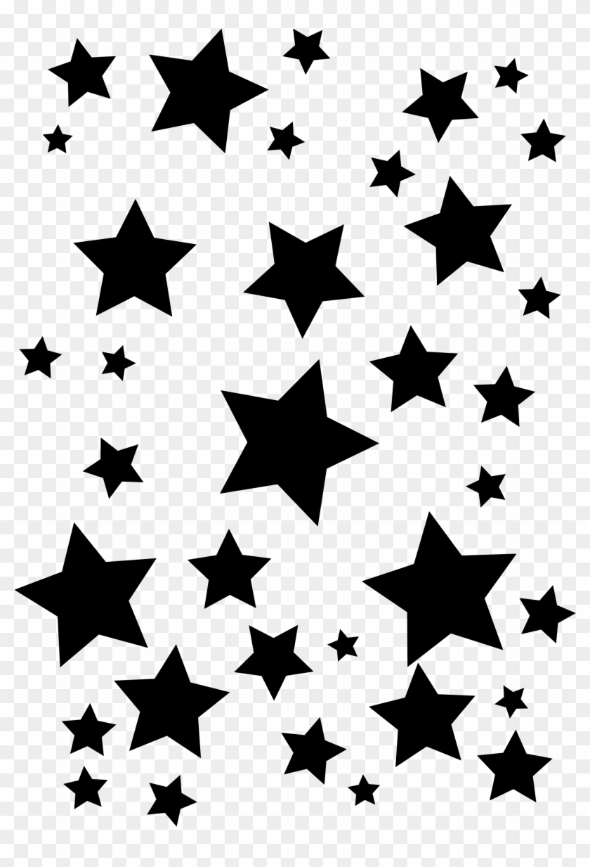 Royalty Free Library Cluster Of Stars Clipart Collection - Black Stars Transparent Background #1594976