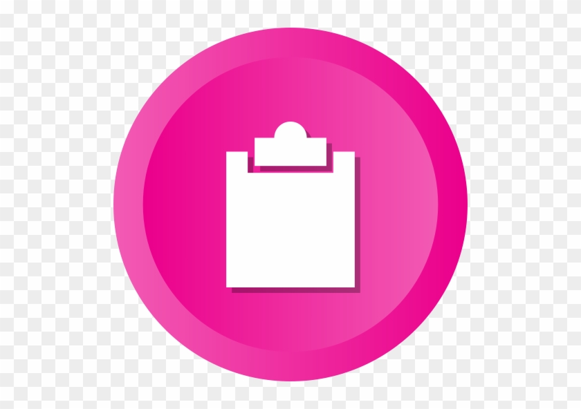 Clipboard Board Form Poll Buffer Icon Size - Wallet Icon Pink #1594985