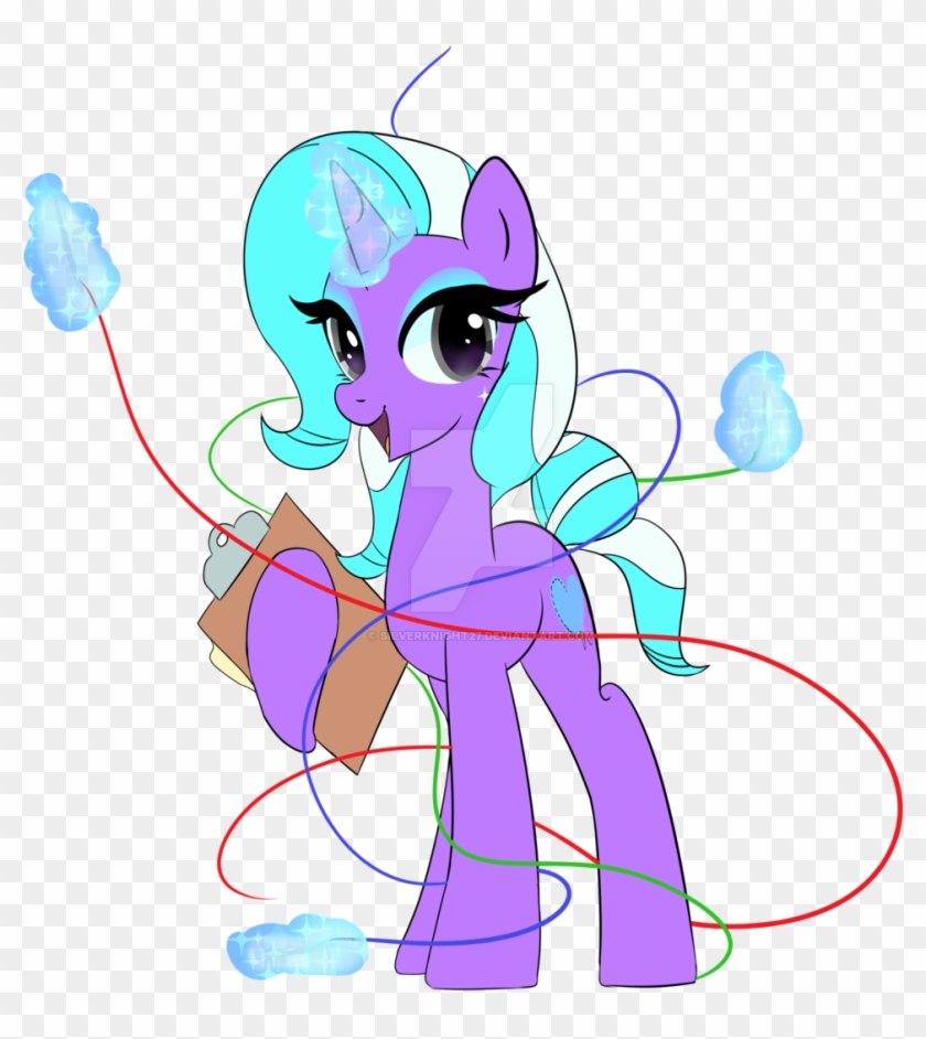 Silverknight27, Clipboard, Female, Magic, Mare, Oc, - Cartoon #1594990