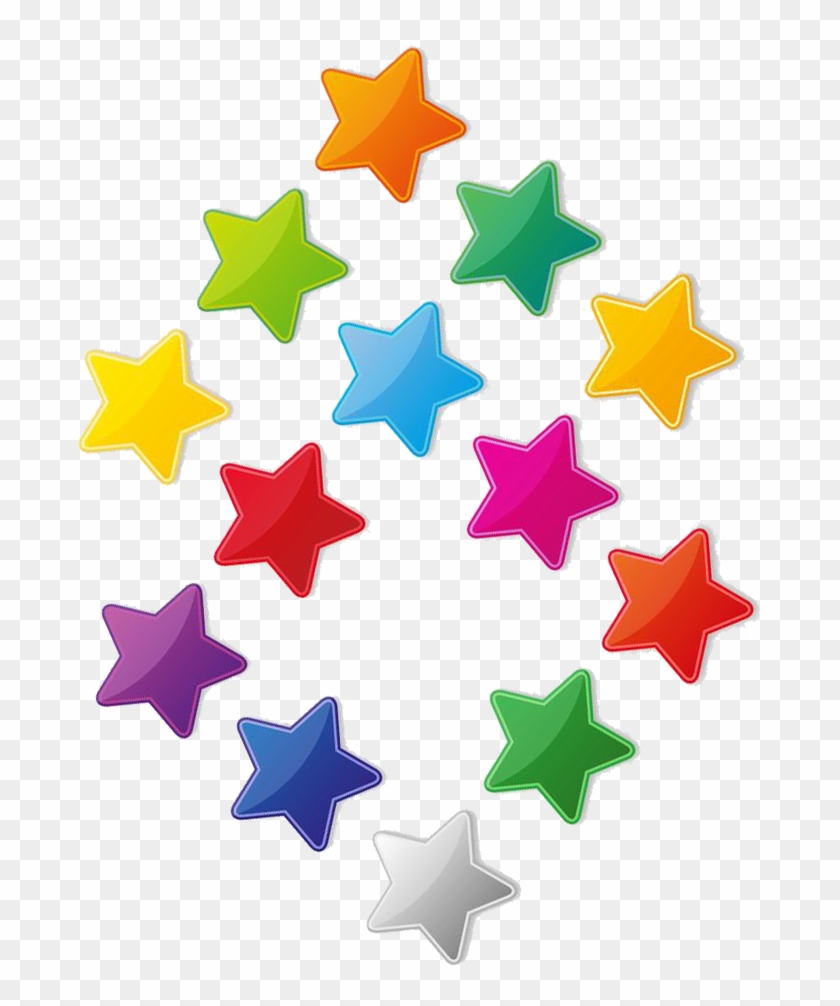 1092 X 1097 7 0 - Png Colorful Stars #1594991