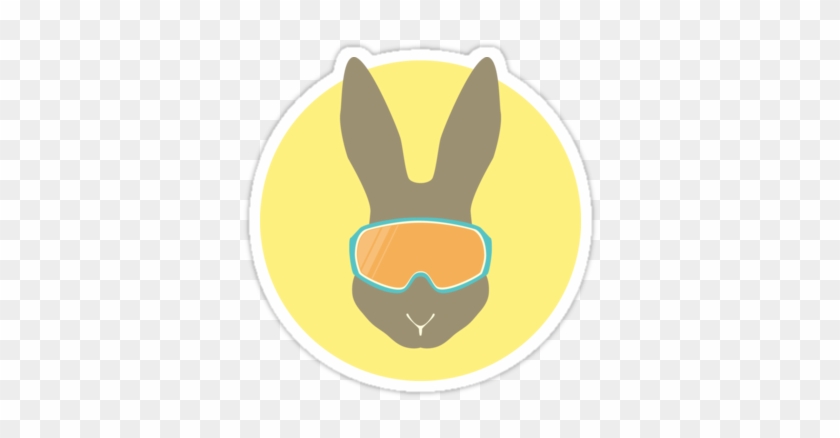 Rabbit With Ski Mask - Illustration #1595032