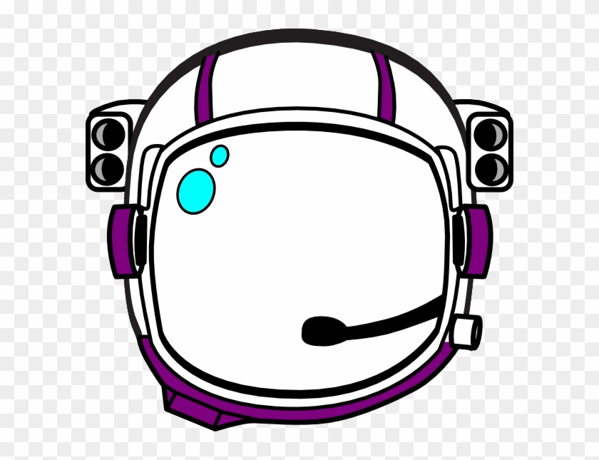 Purple Astronaut Helmet Clip Art At Clker Com Vector - Astronaut Helmet Transparent #1595045
