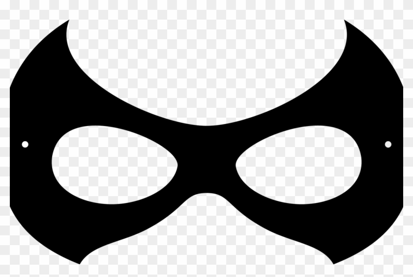 Superhero Mask Clipart Free Download Best Superhero - Robin Mask Png #1595048