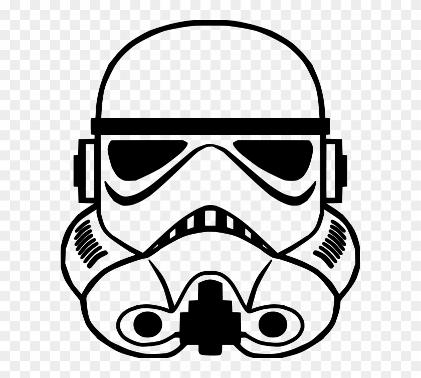 Drawn Gas Mask Goggles - Stormtrooper Black And White #1595055