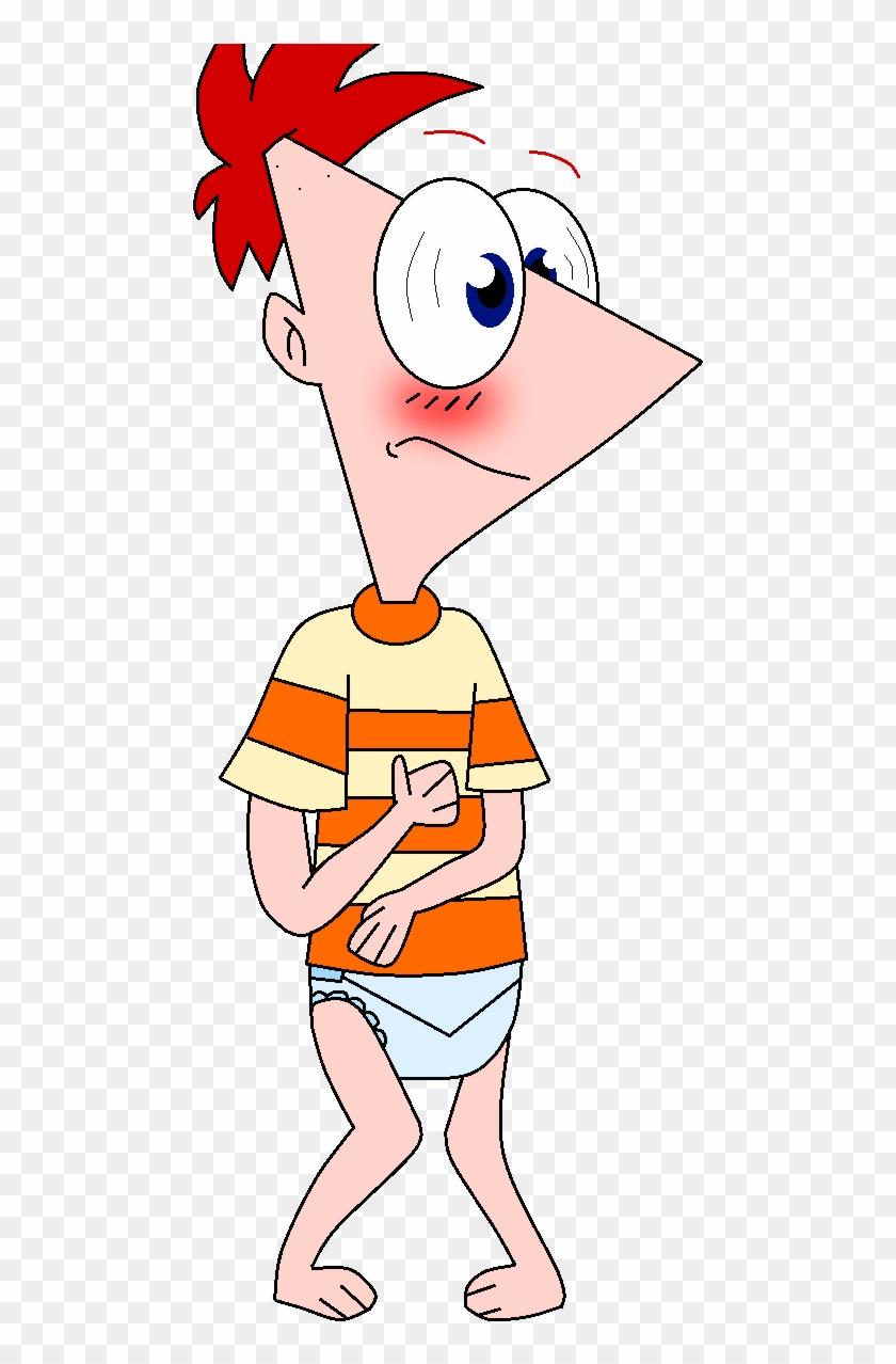 Diapers Clipart Diaper Change - Phineas In Diapers #1595066