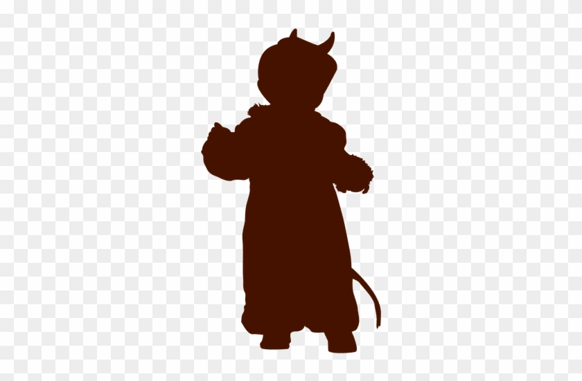 Picture Transparent Download Devil Pitchfork Clipart - Halloween Costume Silhouette Png #1595069