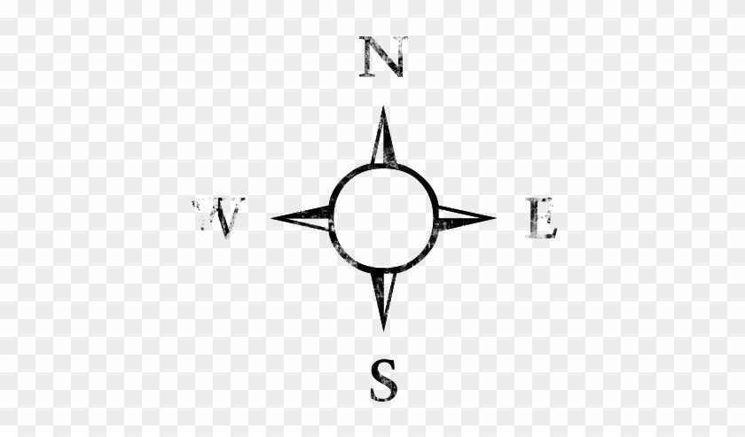 Jpg Free Library Transparent Compass Simple - Simple Compass Rose Drawing #1595098