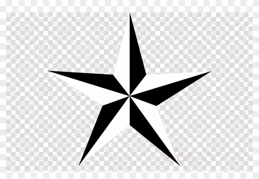 Nautical Stars Clipart Nautical Star Tattoo Clip Art - Transparent Background Png Star #1595137