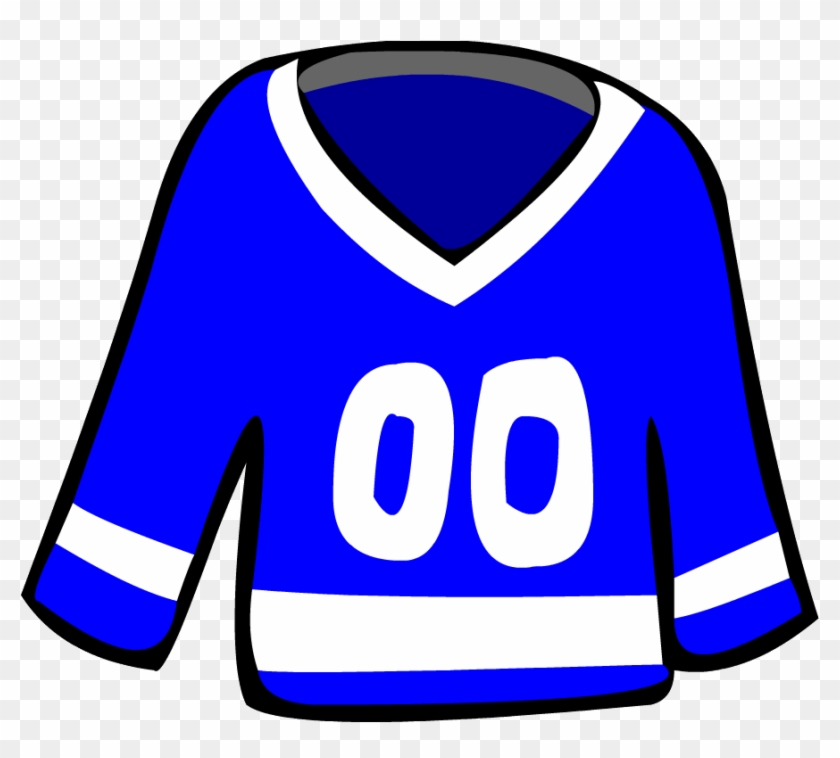 Jersey Png - Club Penguin Blue Hockey Jersey #1595181