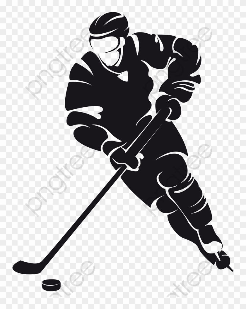 Cartoon Hockey Player Png Clipart - Hockey Clipart #1595266