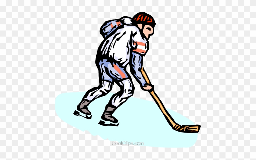 Hockey Player Royalty Free Vector Clip Art Illustration - Hockey Player Royalty Free Vector Clip Art Illustration #1595267