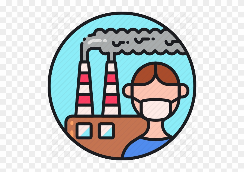 Collection Of Free Contamination Clipart Pollution - Air Pollution Icon Png #1595284