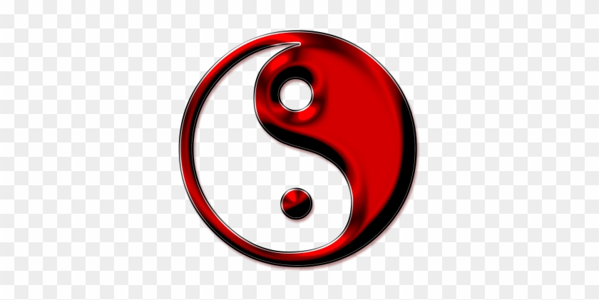 Red Top Heart Yin Yang Tattoo Images Png Images - Yin Yang Royalty Free #1595317