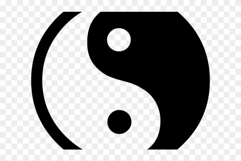 Yinyang Tattoos Clipart Black And White - Circle #1595333