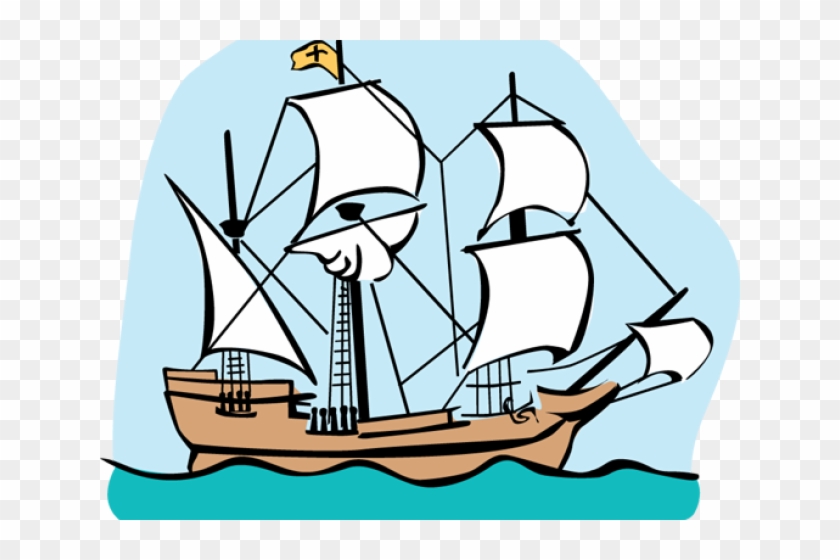 Pilgrim Clipart Mayflower Ship - Label The Parts Of The Mayflower #1595417