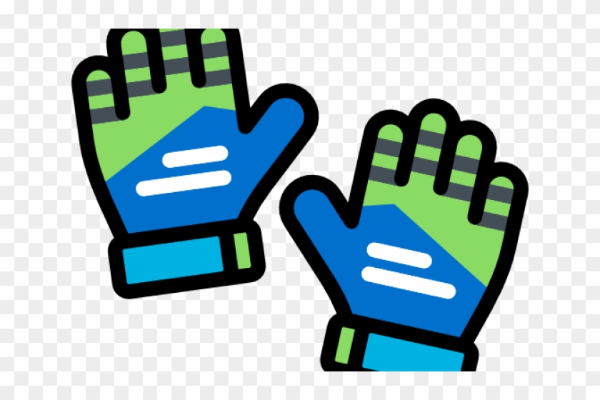 Glove Clipart Goalie Glove - Soccer Goalie Player Clipart #1595588