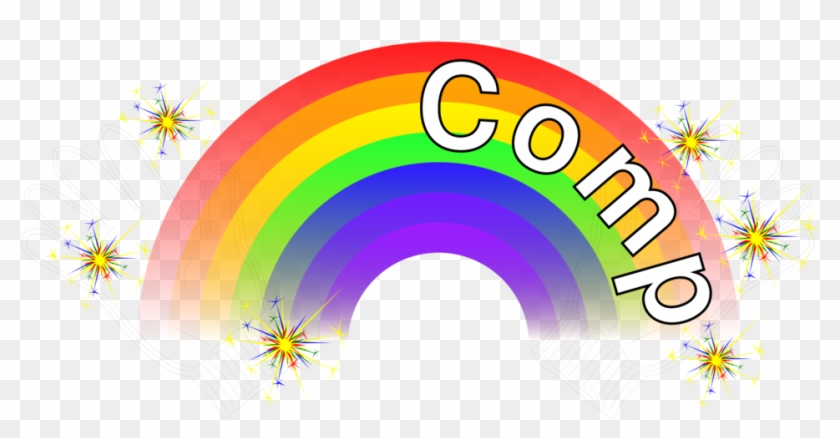 Rainbowjazzhands - Rainbow With Sparkles Png #1595595
