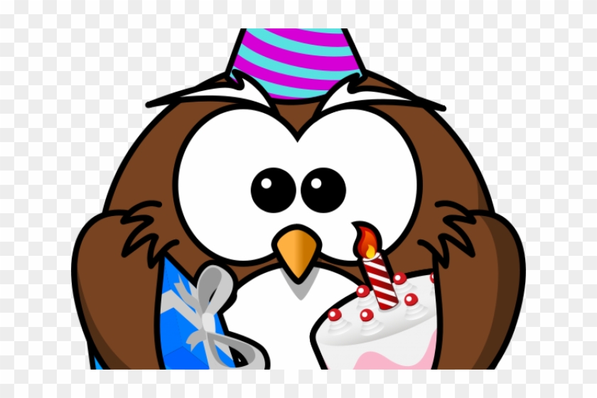 Gothic Clipart Birthday - Cartoon Owl #1595758