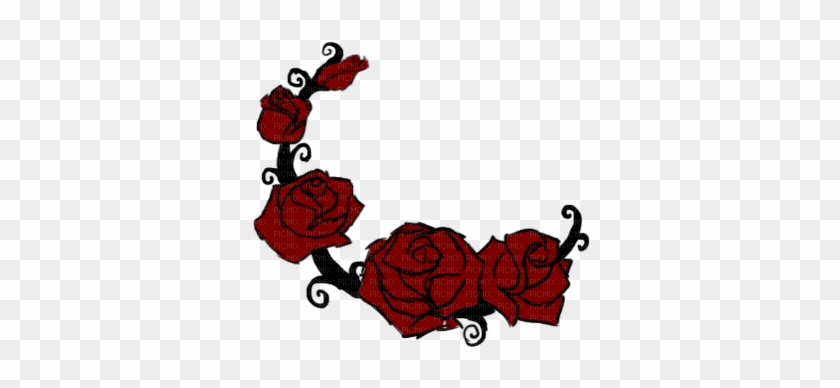 Gothic - Rose On A Vine Png #1595770