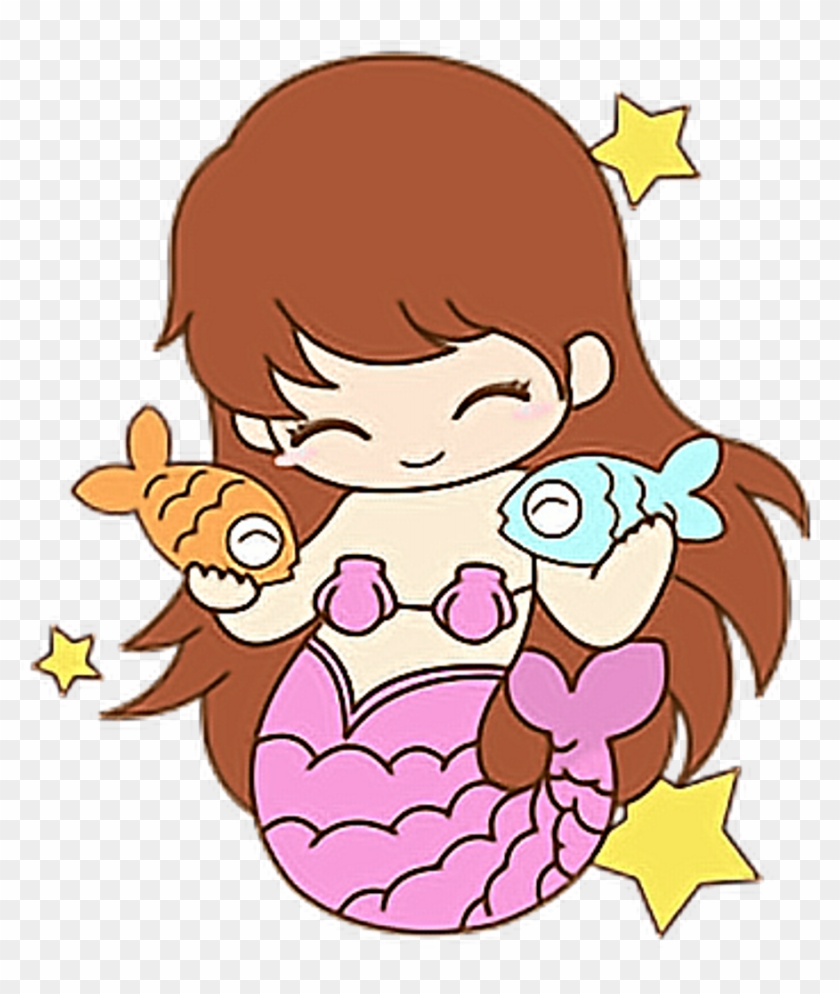 Cute Pisces Constellation Star Fish Fishes Mermaid - Cartoon #1595820