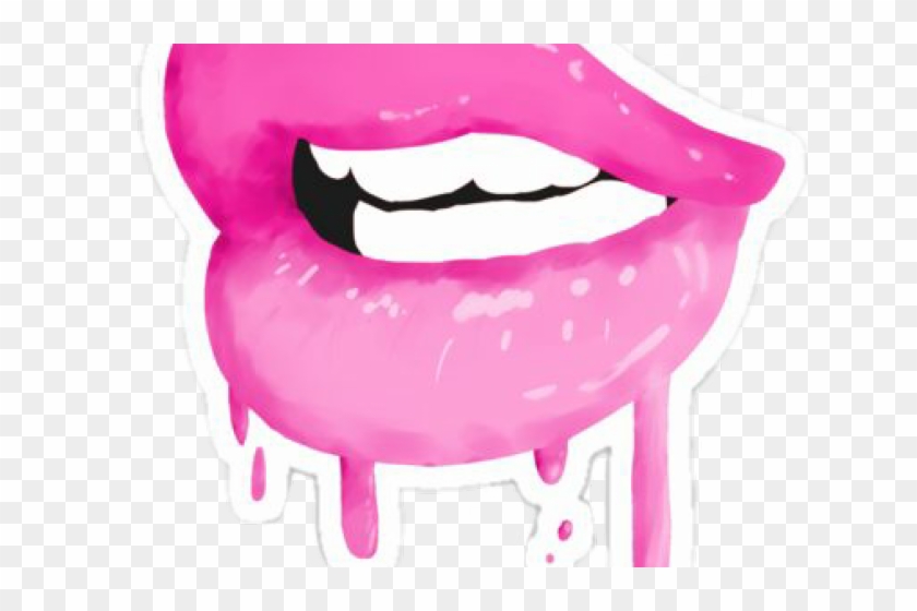 Lipstick Clipart Png Tumblr - Pink And Black Aesthetic #1595899