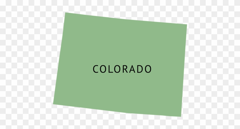 Colorado State Map Transparent - Colorado State Map Png #1595933