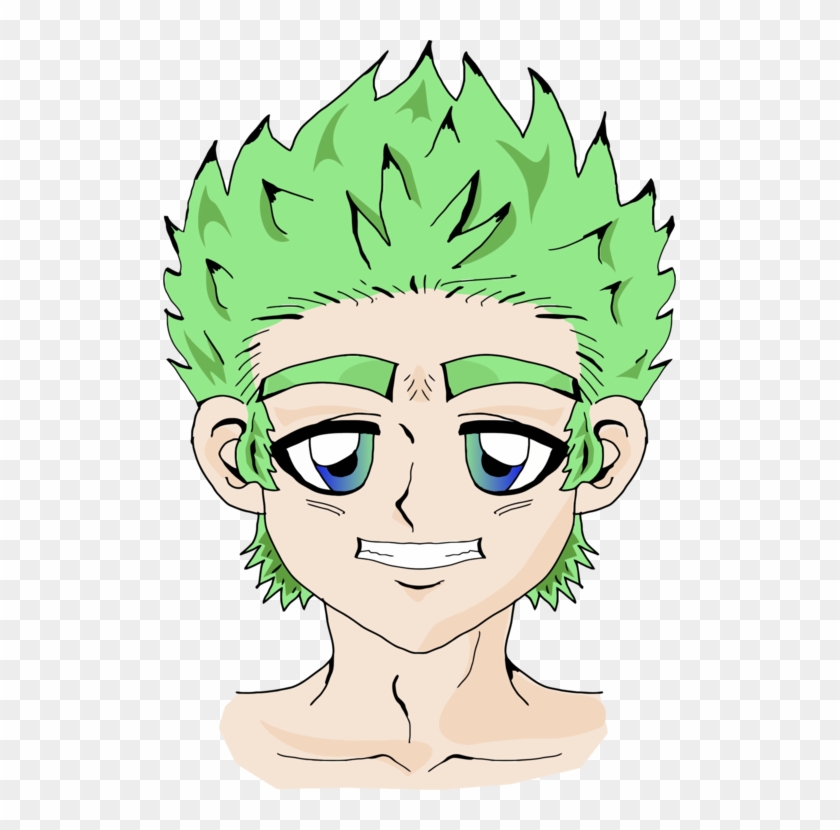 513 X 750 6 - Green Anime Boy Transparent #1595937