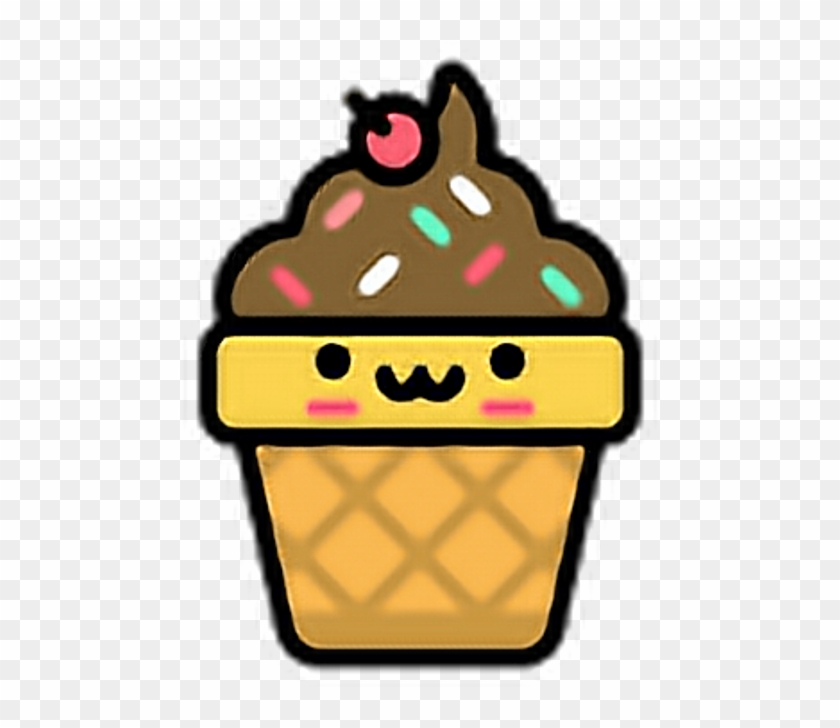 Icecream Sticker - Transparent Kawaii Ice Cream #1595994