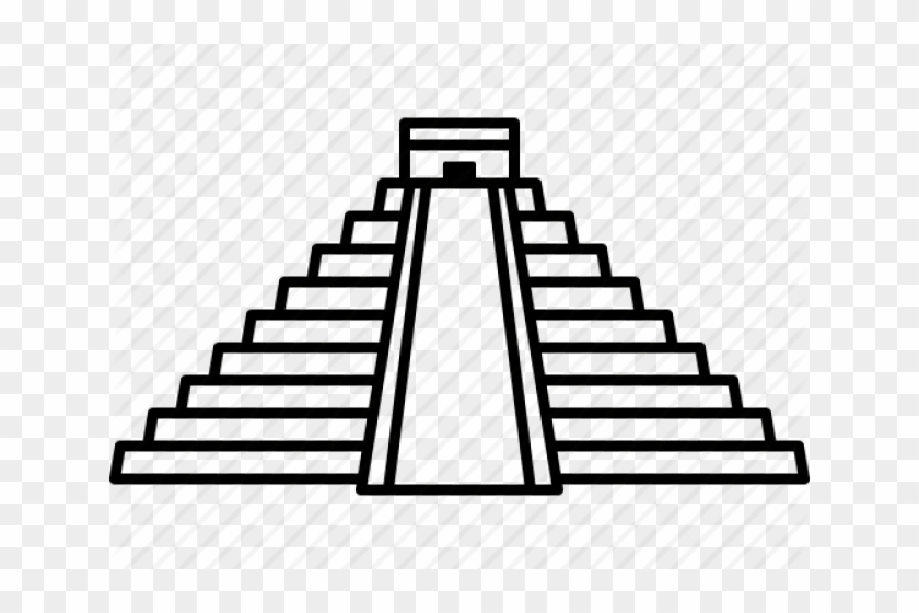 Pyramid Clipart Ziggurat - Piramide Chichen Itza Dibujo #1596025