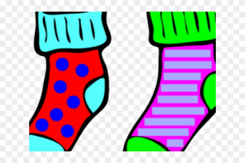 Socks Clipart Odd Socks - Pair Of Socks Cartoon #1596254