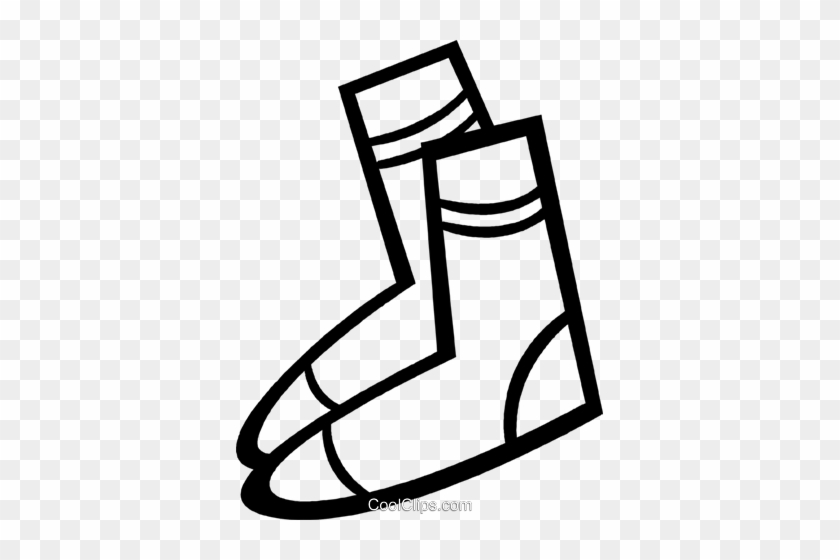 Wool Socks Royalty Free Vector Clip Art Illustration - Wool Socks Royalty Free Vector Clip Art Illustration #1596255