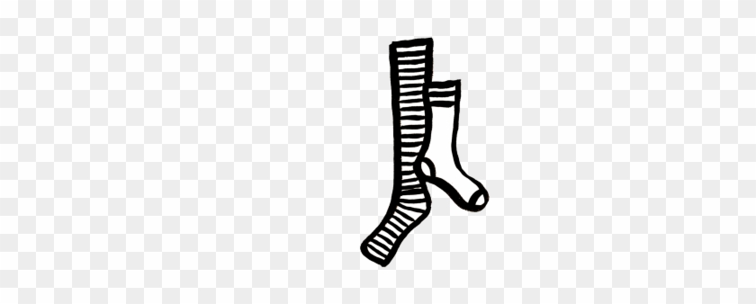 Mismatched Socks Medium Png Mismatching Socks Clipart - Black And White Socks Png Clipart #1596261