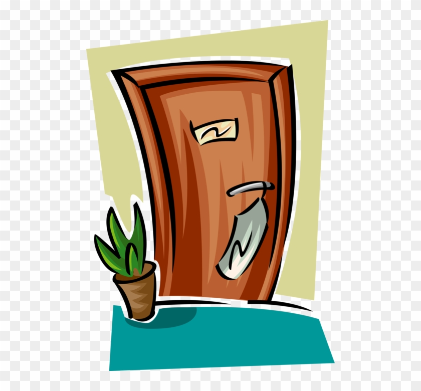 496 X 700 2 - Hotel Door Clip Art #1596284